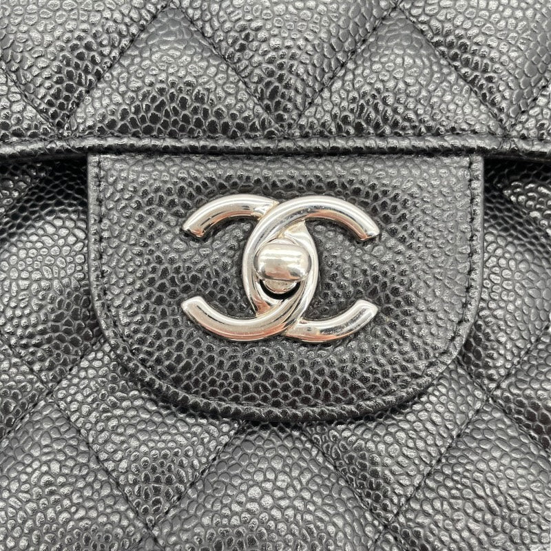 シャネル CHANEL デカマトラッセ30 A58600 ブラック SV金具 キャビアスキン レディース ショルダーバッグ