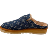 ルイ・ヴィトン LOUIS VUITTON LVコージーライン モノグラムミュールサンダル BM0230 ブルー デニム メンズ サンダル