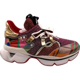 クリスチャン・ルブタン Christian louboutin RED RUNNERスニーカー マルチカラー エナメル メンズ スニーカー