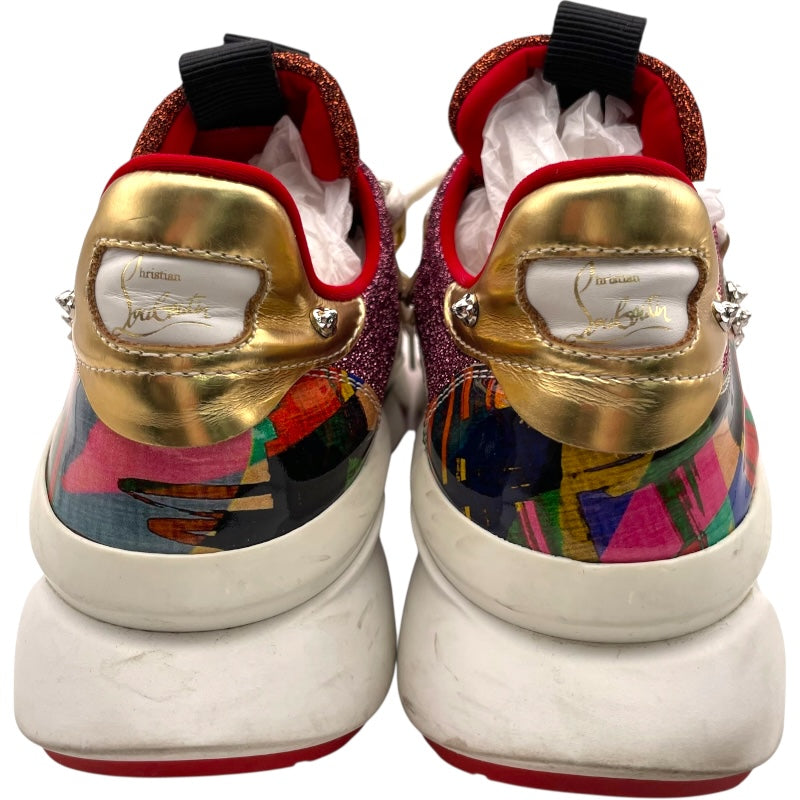クリスチャン・ルブタン Christian louboutin RED RUNNERスニーカー マルチカラー エナメル メンズ スニーカー