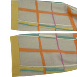 シャネル CHANEL チェック柄ニットカーディガン P12382 アイボリー カシミア レディース カーディガン