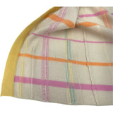 シャネル CHANEL チェック柄ニットカーディガン P12382 アイボリー カシミア レディース カーディガン