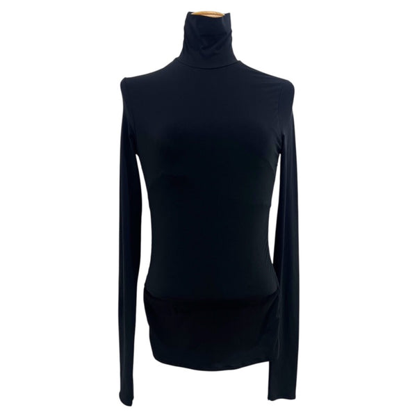 グッチ GUCCI サイドGGラインタートルネックカットソー 116615 ブラック ナイロン レディース カットソー