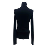 グッチ GUCCI サイドGGラインタートルネックカットソー 116615 ブラック ナイロン レディース カットソー