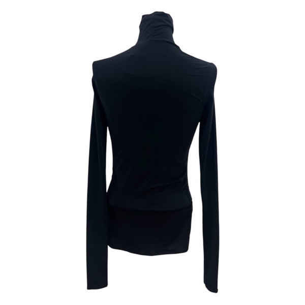 グッチ GUCCI サイドGGラインタートルネックカットソー 116615 ブラック ナイロン レディース カットソー