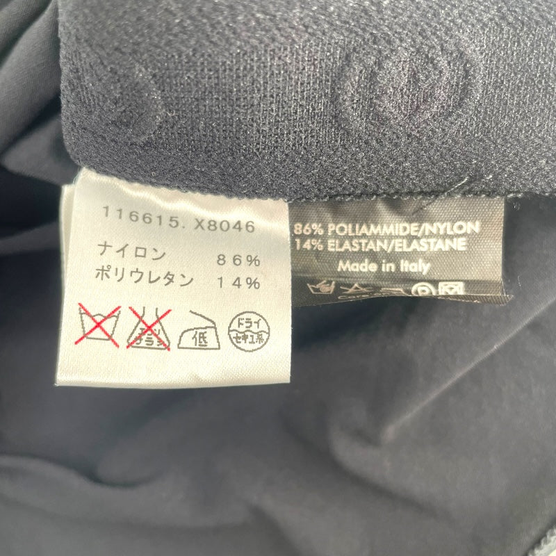 グッチ GUCCI サイドGGラインタートルネックカットソー 116615 ブラック ナイロン レディース カットソー