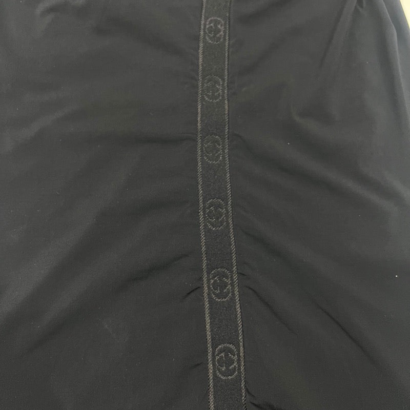 グッチ GUCCI サイドGGラインタートルネックカットソー 116615 ブラック ナイロン レディース カットソー