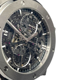 ウブロ HUBLOT クラシックフュージョン アエロ・フュージョン クロノグラフ チタニウム 525.NX.0170.LR スケルトン チタン×ラバーベルト 自動巻き メンズ 腕時計