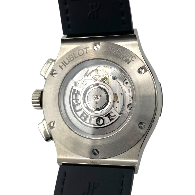 ウブロ HUBLOT クラシックフュージョン アエロ・フュージョン クロノグラフ チタニウム 525.NX.0170.LR スケルトン チタン×ラバーベルト 自動巻き メンズ 腕時計