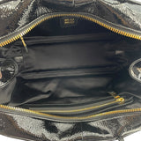 ミュウミュウ miu miu ボーバッグ 5BB117 ブラック GD金具 パテントレザー レディース ハンドバッグ