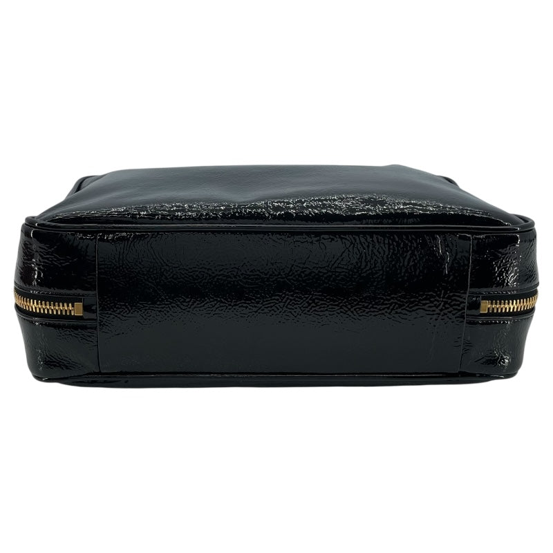 ミュウミュウ miu miu ボーバッグ 5BB117 ブラック GD金具 パテントレザー レディース ハンドバッグ