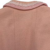 シャネル CHANEL ココマークボタンジャケット&スカート P04100 ピンク ウール レディース セットアップ