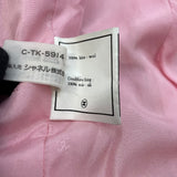 シャネル CHANEL ココマークボタンジャケット&スカート P04100 ピンク ウール レディース セットアップ