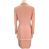 シャネル CHANEL ココマークボタンジャケット&スカート P04100 ピンク ウール レディース セットアップ