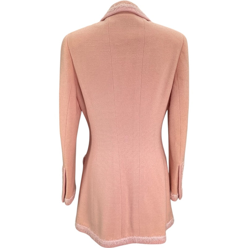 シャネル CHANEL ココマークボタンジャケット&スカート P04100 ピンク ウール レディース セットアップ