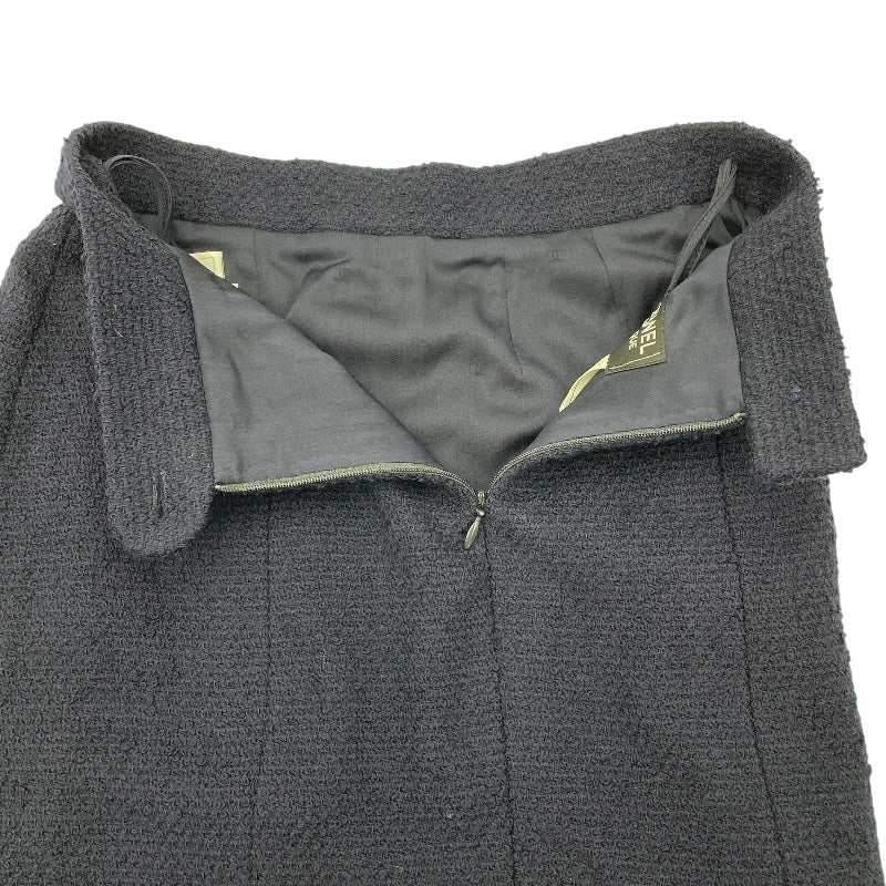 シャネル CHANEL 刺繍装飾ツイードセットアップ P09712V05945 ネイビー ツイード レディース セットアップ