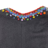 シャネル CHANEL 刺繍装飾ツイードセットアップ P09712V05945 ネイビー ツイード レディース セットアップ