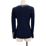 シャネル CHANEL 刺繍装飾ツイードセットアップ P09712V05945 ネイビー ツイード レディース セットアップ