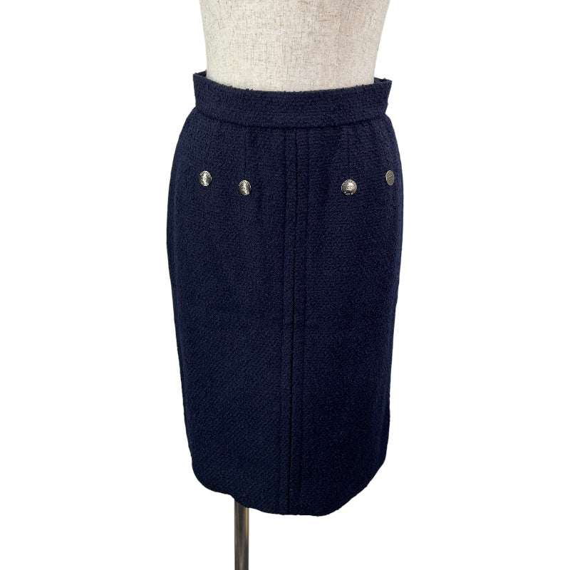 シャネル CHANEL 刺繍装飾ツイードセットアップ P09712V05945 ネイビー ツイード レディース セットアップ