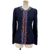 シャネル CHANEL 刺繍装飾ツイードセットアップ P09712V05945 ネイビー ツイード レディース セットアップ