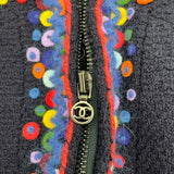 シャネル CHANEL 刺繍装飾ツイードセットアップ P09712V05945 ネイビー ツイード レディース セットアップ