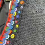 シャネル CHANEL 刺繍装飾ツイードセットアップ P09712V05945 ネイビー ツイード レディース セットアップ