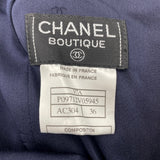 シャネル CHANEL 刺繍装飾ツイードセットアップ P09712V05945 ネイビー ツイード レディース セットアップ