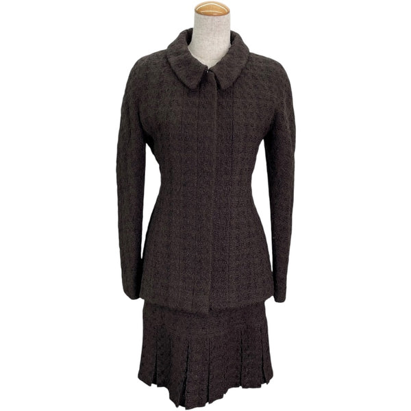 シャネル CHANEL ツイードジャケット&スカートセットアップ P09702 ウール レディース セットアップ