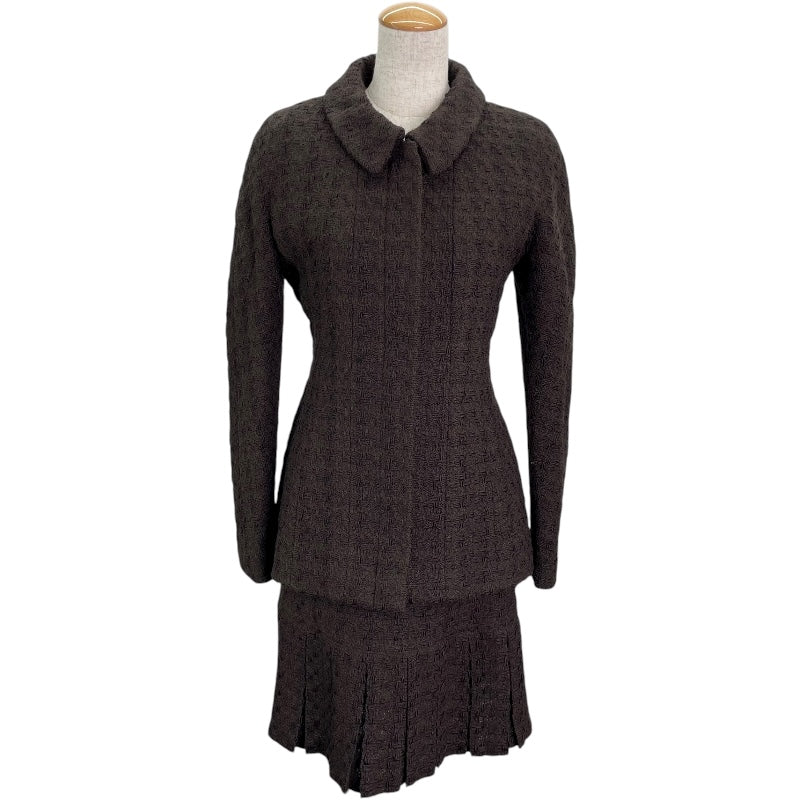 シャネル CHANEL ツイードジャケット&スカートセットアップ P09702 ウール レディース セットアップ