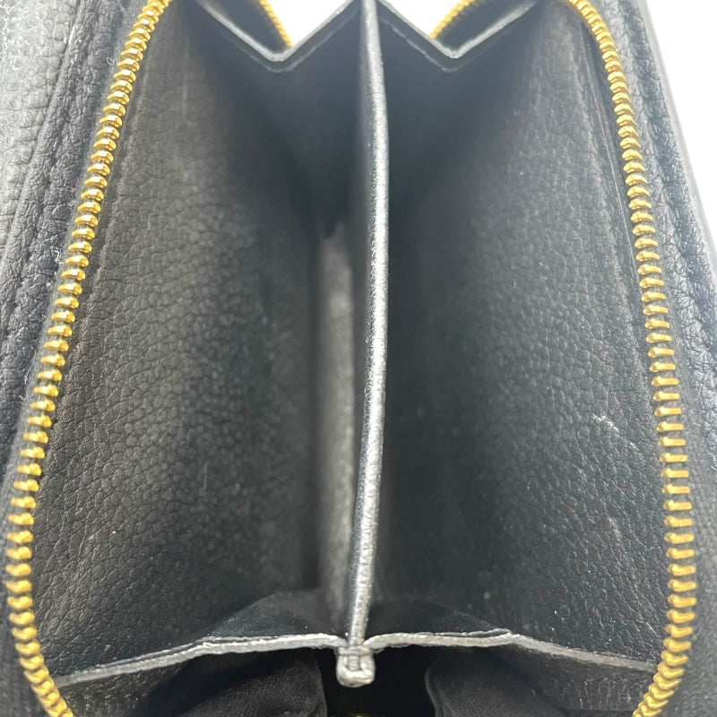 ルイ・ヴィトン LOUIS VUITTON ポルトフォイユ・メティス M80880 ブラック モノグラム・アンプラント レディース 三つ折り財布
