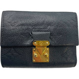 ルイ・ヴィトン LOUIS VUITTON ポルトフォイユ・メティス M80880 ブラック モノグラム・アンプラント レディース 三つ折り財布