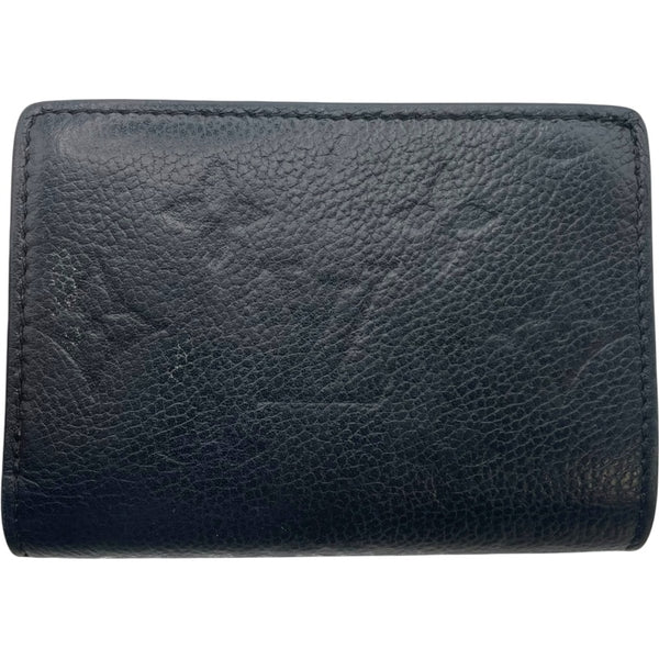 ルイ・ヴィトン LOUIS VUITTON ポルトフォイユ・メティス M80880 ブラック モノグラム・アンプラント レディース 三つ折り財布
