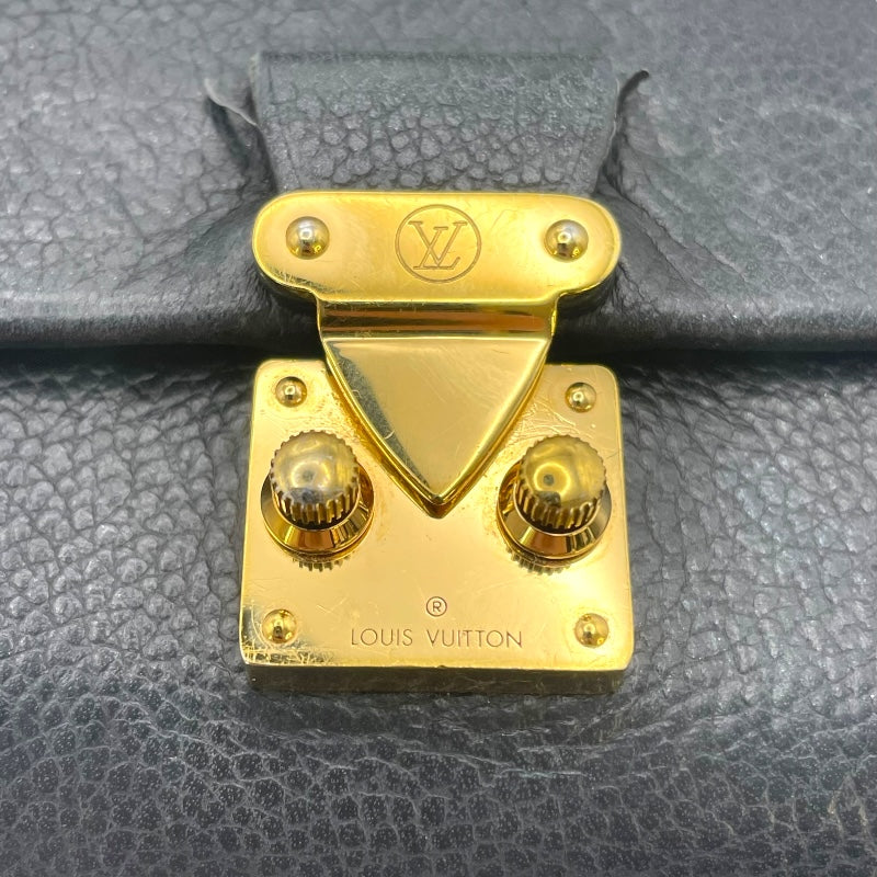 ルイ・ヴィトン LOUIS VUITTON ポルトフォイユ・メティス M80880 ブラック モノグラム・アンプラント レディース 三つ折り財布