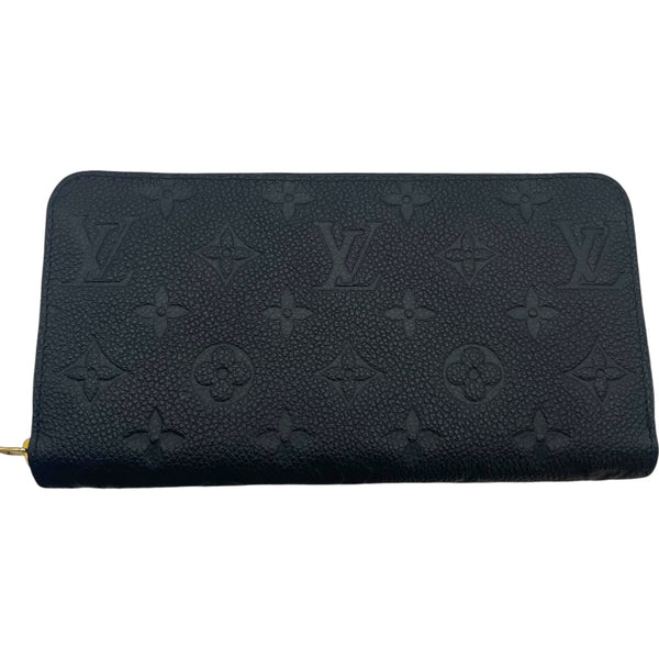ルイ・ヴィトン LOUIS VUITTON ジッピー・ウォレット M61864 ブラック モノグラム・アンプラント レディース 長財布