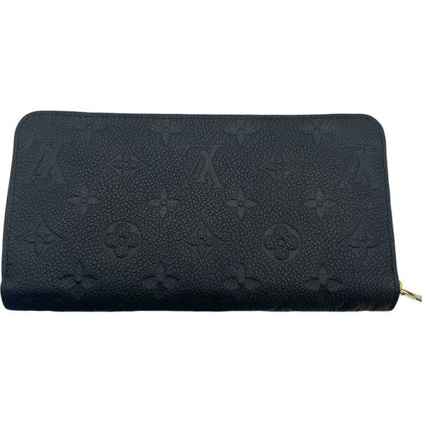 ルイ・ヴィトン LOUIS VUITTON ジッピー・ウォレット M61864 ブラック モノグラム・アンプラント レディース 長財布