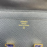 エルメス HERMES コンスタンス トゥーゴ― タッチ W刻印 ブルーインディゴ GD金具 エプソン/アリゲーター レディース 長財布