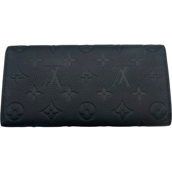 ルイ・ヴィトン LOUIS VUITTON ポルトフォイユ・エミリー M62369 ブラック モノグラム・アンプラント レディース 長財布