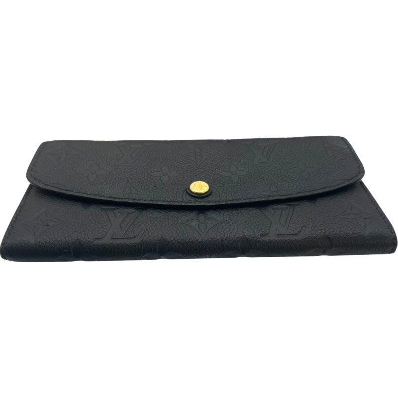 ルイ・ヴィトン LOUIS VUITTON ポルトフォイユ・エミリー M62369 ブラック モノグラム・アンプラント レディース 長財布
