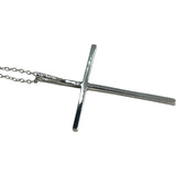 ポンテヴェキオ Ponte Vecchio ブラックダイヤ クロスモチーフネックレス ホワイトゴールド K18WG ブラックダイヤモンド ジュエリー