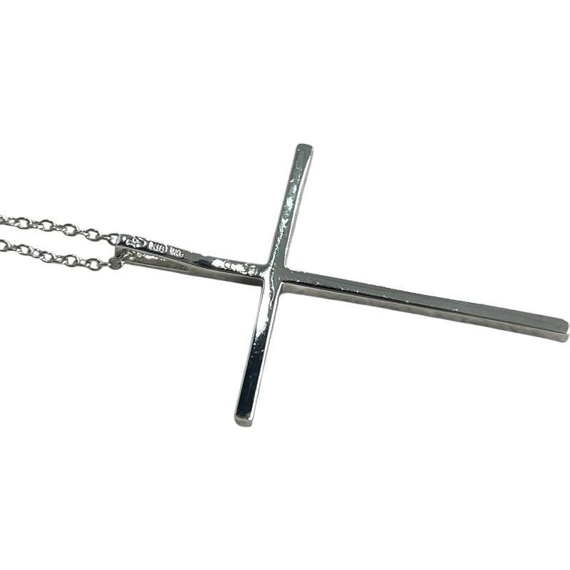 ポンテヴェキオ Ponte Vecchio ブラックダイヤ クロスモチーフネックレス ホワイトゴールド K18WG ブラックダイヤモンド ジュエリー