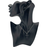 ポンテヴェキオ Ponte Vecchio ブラックダイヤ クロスモチーフネックレス ホワイトゴールド K18WG ブラックダイヤモンド ジュエリー