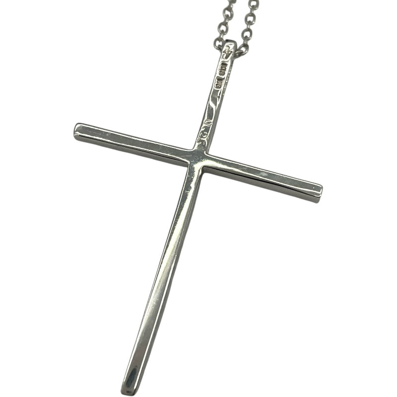 ポンテヴェキオ Ponte Vecchio ブラックダイヤ クロスモチーフネックレス ホワイトゴールド K18WG ブラックダイヤモンド ジュエリー