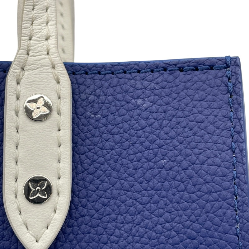 ルイ・ヴィトン LOUIS VUITTON エブリデイLV サックプラXS M80841 ブルー/ホワイト レザー レディース ショルダーバッグ