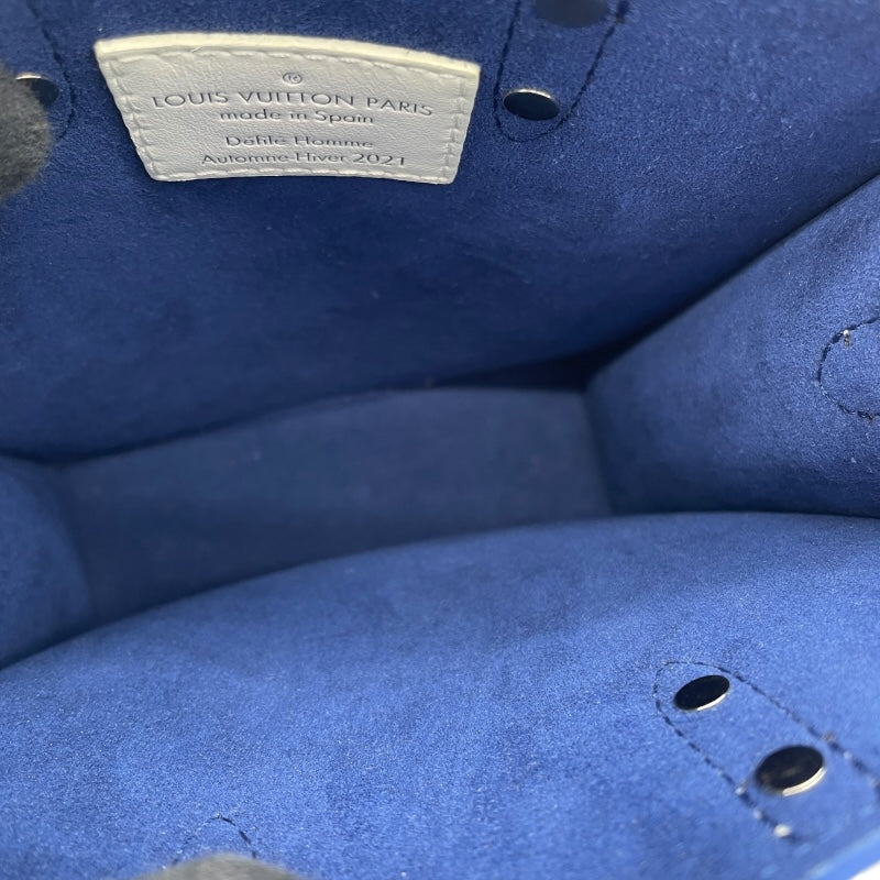 ルイ・ヴィトン LOUIS VUITTON エブリデイLV サックプラXS M80841 ブルー/ホワイト レザー レディース ショルダーバッグ