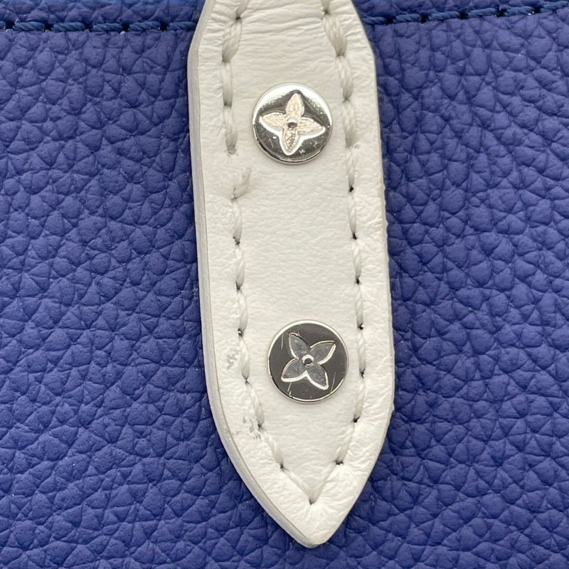 ルイ・ヴィトン LOUIS VUITTON エブリデイLV サックプラXS M80841 ブルー/ホワイト レザー レディース ショルダーバッグ