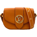 ルイ・ヴィトン LOUIS VUITTON ポンヌフソフトMM M58968 シエンヌドレ カーフ レディース ショルダーバッグ