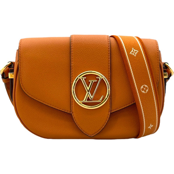 ルイ・ヴィトン LOUIS VUITTON ポンヌフソフトMM M58968 シエンヌドレ カーフ レディース ショルダーバッグ