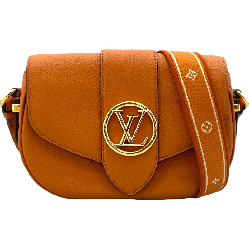 ルイ・ヴィトン LOUIS VUITTON ポンヌフソフトMM M58968 シエンヌドレ カーフ レディース ショルダーバッグ