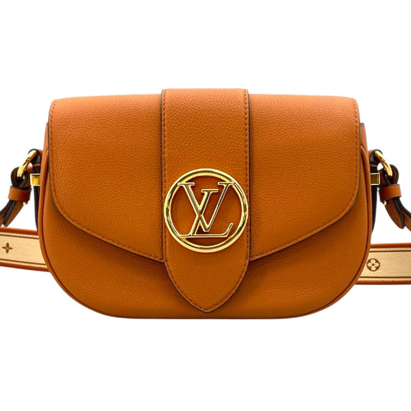 ルイ・ヴィトン LOUIS VUITTON ポンヌフソフトMM M58968 シエンヌドレ カーフ レディース ショルダーバッグ