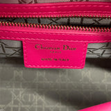 クリスチャン・ディオール Christian Dior レディディオールミディアム ピンク GD金具 カナージュ レディース ハンドバッグ